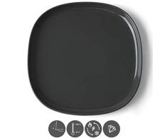 Holst Porzellan SK 330 High Alumina Speiseteller 32,5 cm grau, Set 3, bis zu 400% resistenter als herkömmliches Porzellan