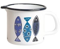 Excelsa Ocean Milchkännchen, Eisen Emaille, Weiß
