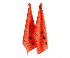 DII Camz10721 Geschirrtücher, 100% Baumwolle, Haunted Houses, Set of 2