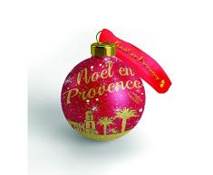 Specchi 10 Weihnachtskugeln aus Provence Rot/Gold, 7,5 cm