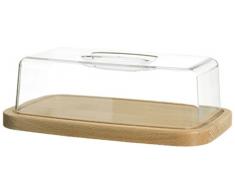 Excèlsa Real wood Schneidebrett mit Deckel, 28x18x1,9 cm.