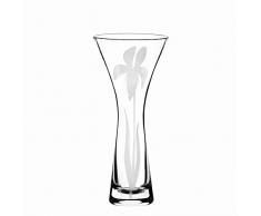 Qualia Iris Vase aus Glas, 25,4 cm, transparent