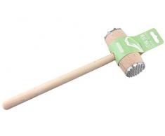 Apollo Housewares 30,3 x 4,5 cm, Holz und Metall mit Double End Fleischklopfer Holz natur