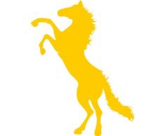 INDIGOS 4051095091257 Wandtattoo w672 Pferd 96 x 53 cm Wandaufkleber in 3 Größen, gold