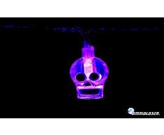 lumninosa Lichterkette LED OmniaLaser (Italienische Marke) A Ladegerät für Verwendung Innen und mit Schalter on/off – Totenkopf Skull Halloween Party Party (ol-ledskull)