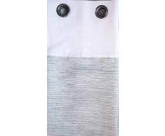 Linder 1207/28/90511 Vorhang mit 8 Ösen Wetzstahl rund Baumwolle/Polyester Beige 135 x 260