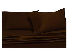 Cotton Walas Last-Minute Deals auf Bettlaken, Queen & King Size, luxuriöses Bettlaken-Set aus ägyptischer Baumwolle für Queen & King Size, passend für Matratze, vollelastisch, tiefe Taschen (einfarbig, Farbe) Traditionell Queen