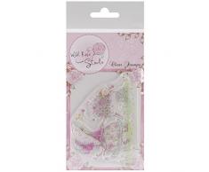 Wild Rose Studio Stempelblatt, transparent, 8,9 x 7,6 cm, Annabelle mit Schubkarre