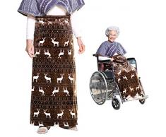 KIKIGOAL verdickende vergrößernde warme Decke Bein Decke Knie Decke für Alter (mit Tasche) | Polar Fleece Material 120×100 cm