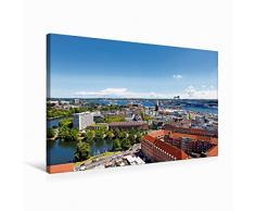 Premium Textil-Leinwand 75 cm x 50 cm quer Ein Motiv aus dem Kalender Malerische Kieler Förde | Wandbild, Bild auf Keilrahmen, Fertigbild auf echter Leinwand, Leinwanddruck