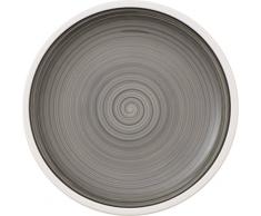 Villeroy & Boch Manufacture Gris Brotteller, 16 cm, Premium Porzellan, Grau