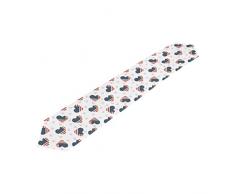 Doppelseitig Vierte von Juli Amerikanische Flagge Independence Memorial Day Patriotische Freiheit Polyester Tischläufer & Bettläufer 33 cm W x 177,8 cm L/33 cm W x 228,6 cm L Party Hotel Esstisch Top Dekoration, Polyester, Multi8, 13 x 90