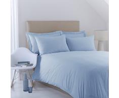 Charlotte Thomas Unifarbenes Perkal-Betttuch für King Size Bett, hellblau