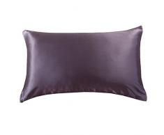 Orose 22 mm Luxury Maulbeer Seide Kissenbezüge, Good für Haar und Gesichts-Beauty, verhindern von Falten und Allergie, 100% Seide auf beiden Seiten, Geschenk-Box, 1 Stück, Seide, anthrazit, King Size