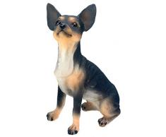 Chihuahua (Schwarz), Statue, Figur, Skulptur Figur Sammelfigur