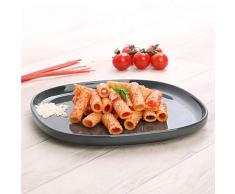 Holst Porzellan BSK SK 322 High Alumina mittlerer Speiseteller 24 cm grau, Set 3, bis zu 400% resistenter als herkömmliches Porzellan