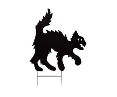 EUROPALMS Silhouette Metall Katze, 53cm | Katzen-Silhouette als Blickfang im Garten