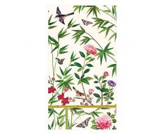 Caspari Chinese Wallpaper Cream erhalten mit Servietten Stoff/Papier Creme, Stoff, cremefarben, 16.25x20x0.02 cm