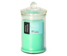 Kerzen von Aurora Dafne Duftkerze in Glas, Wachs, hellblau, 7.9 x 7.9 x 14.8 cm