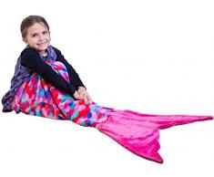 pixiecrush Meerjungfrau Schwanz Kuscheldecke für Jugendliche/Erwachsene & Kinder dick, Plüsch, super bequeme Fleece Kuscheldecke mit Doppelnaht, Halten die Füße warm