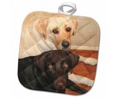 3dRose Topflappen, weiß, 20,3 x 20,3 cm