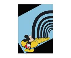 Disney Wandbild von Komar | Mickey Mouse Foot Tunnel | Kinderzimmer, Babyzimmer, Dekoration, Kunstdruck | Größe 30x40cm (Breite x Höhe) | ohne Rahmen | WB034-30x40