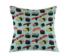 oFloral Succulents Kaktus Überwurf Kissenbezug Quadratisch Kissen Green Plant Kissen für Couch Sofa Home Schlafzimmer Wohnzimmer Dekorative Kissen Sham 45,7 x 45,7 cm Grün Gelb Weiß 18 * 18 Designd-9