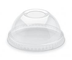GUILLIN cvdomtr300cc Karton Deckel Dome mit Loch kompatibel mit Becher Shaker, Kunststoff, transparent, 7,8 x 7,8 x 3,9 cm