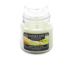 Candle-lite - Duftkerze im Glas, Fresh Melon Slice 85g, Grün, 6 x 6 x 9.5 cm