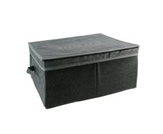 Ich Suche eine Idee rg5855 Aufbewahrungsbox Deluxe unter dem Bett Polyester Grau/Taupe 34,5 x 3 x 9 cm