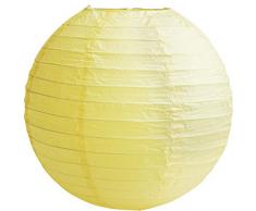 Matissa (14 cm 3-er Pack, Gelb, Lampenschirm aus Papier, für Hochzeit, Party, Dekoration