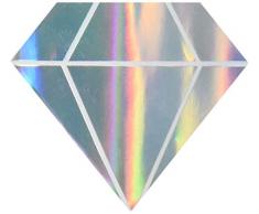 True Fabrication Strohhalm mit Diamantaufsatz, Mehrfarbig