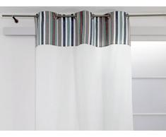 Soleil docre 031682 Ösenvorhang Jacquard Baumwolle Stripes blau