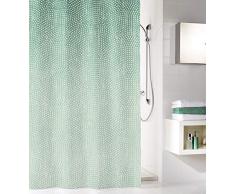 Kleine Wolke Cascada Duschvorhang, PEVA, Smaragd, 180x200 cm