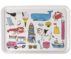 Charlotte Farmer Seaside Fun Tablett, Mehrfarbig, groß