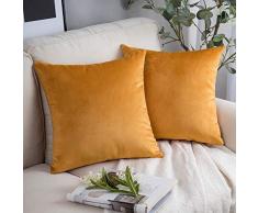 Phantoskop Kissenbezug, weicher SAMT, Candy Color 18 x 18 Set of 2 Orange