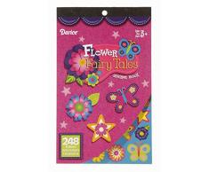 Darice 106-5223 248 Stück Stickerbuch Blume Märchen mehrfarbig