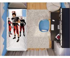 Italian Bed Linen Kids Digital Bettwäsche Rugby, 1PST, RUGBY27, 1 Stück