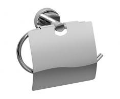 Bisk zusammengestellt Reihe Toilettenpapierhalter mit Abdeckung, Chrom, 16 x 6,5 x 12,5 cm
