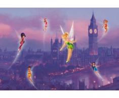 AG Design FTDXXL 0258 Disney Fairies Feen, Papier Fototapete Kinderzimmer- 360x255 cm - 4 teile, Papier, multicolor, 0,1 x 360 x 255 cm