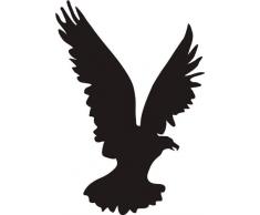 INDIGOS 4051095003915 Wandtattoo w066 Adler / Vogel 120 x 79 cm, schwarz