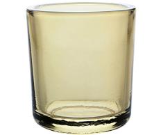 Couronne Company 7554G53 Votivkerze aus recyceltem Glas, schwer, Whisky, 227 g