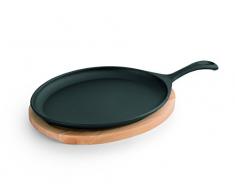 WAS 3522 240 Gusseisen Servierpfanne, 24cm Länge, 17cm Breite, 2cm Hohe