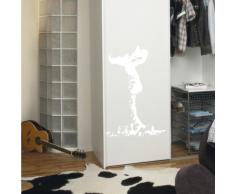 INDIGOS WG30499 Wandtattoo w499 Atompilz Wolke Wandaufkleber 120 x 71 cm, weiß