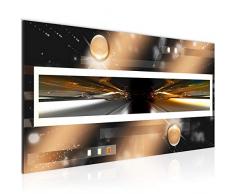 Bilder Abstrakt Wandbild Vlies - Leinwand Bild XXL Format Wandbilder Wohnzimmer Wohnung Deko Kunstdrucke Braun 1 Teilig - MADE IN GERMANY - Fertig zum Aufhängen 101812a