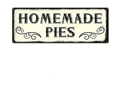 Alamazookie Farmhouse Deko ~ Moderne mit Wand Deko für Küche und Esszimmer, Stahl, mit Vintage-Stil mit 24-Gauge mit ~ mit Tieren, Roosters, Kuh-, Schweine, Pferde Homemade Pies