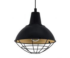 EGLO CANNINGTON Hängeleuchte Stahl 60 W, schwarz, gold