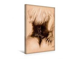 Calvendo Premium Textil-Leinwand 30 cm x 45 cm hoch, Sexy in Dessous | Wandbild, Bild auf Keilrahmen, Fertigbild auf echter Leinwand, Leinwanddruck: Erotik PastellgemÃ¤lde Menschen Menschen
