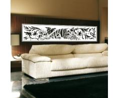 INDIGOS WG30273 Wandtattoo w273 Ornament, Bumen Wandaufkleber 120 x 24 cm, weiß