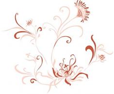 Indigos 4051719960273 Wandtattoo MD418 schÃ¶ne Orchideen 80 x 67 cm, bunt farbig